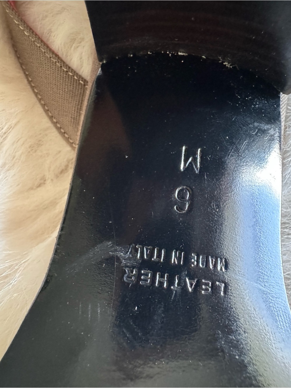 Yves Saint Laurent Taupe Slingback Mules with Red Insole - Picture 12 of 14